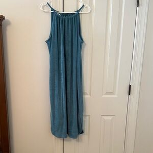 Elegant Blue Midi Dress